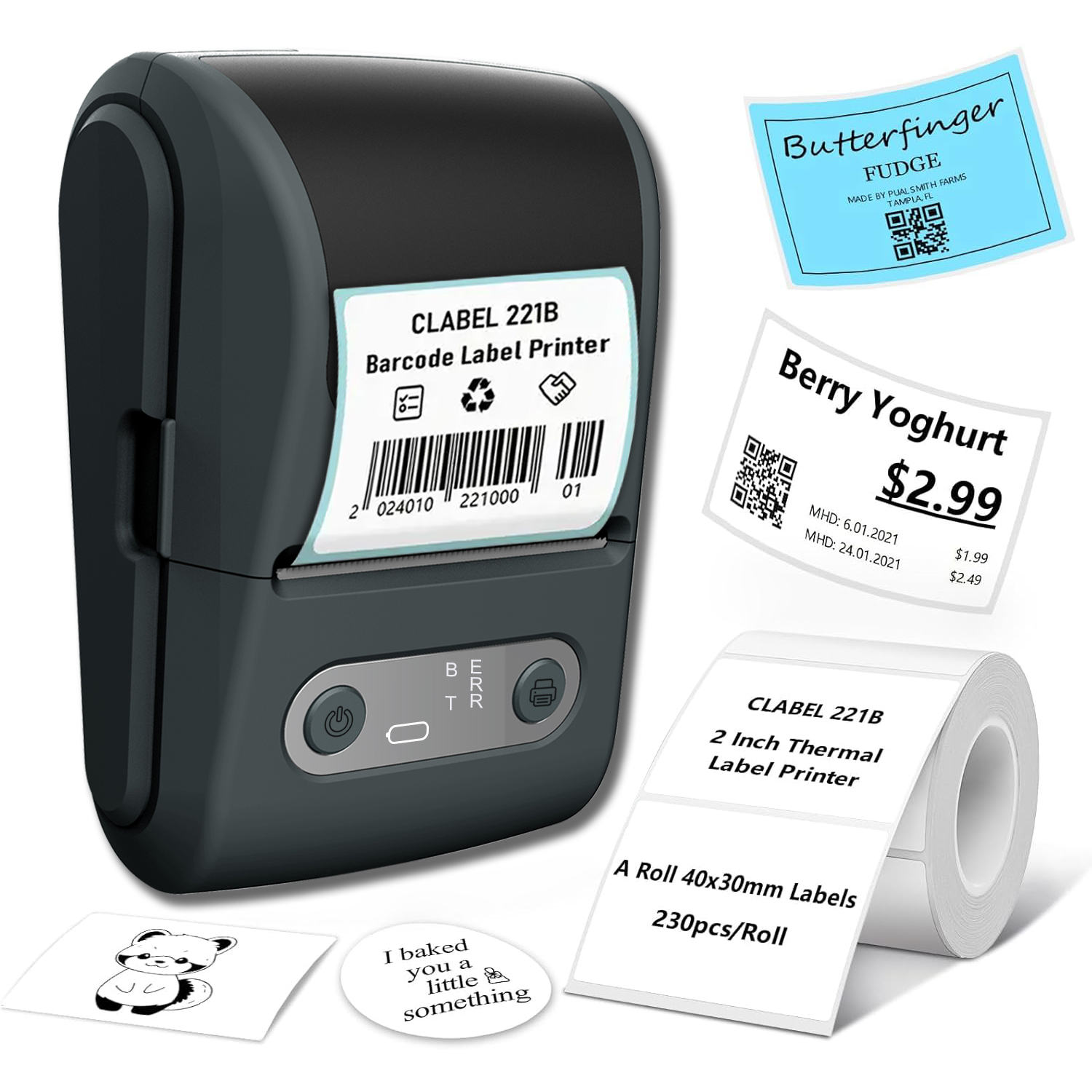 Baby Food Label - Wireless thermal label printer - suitable