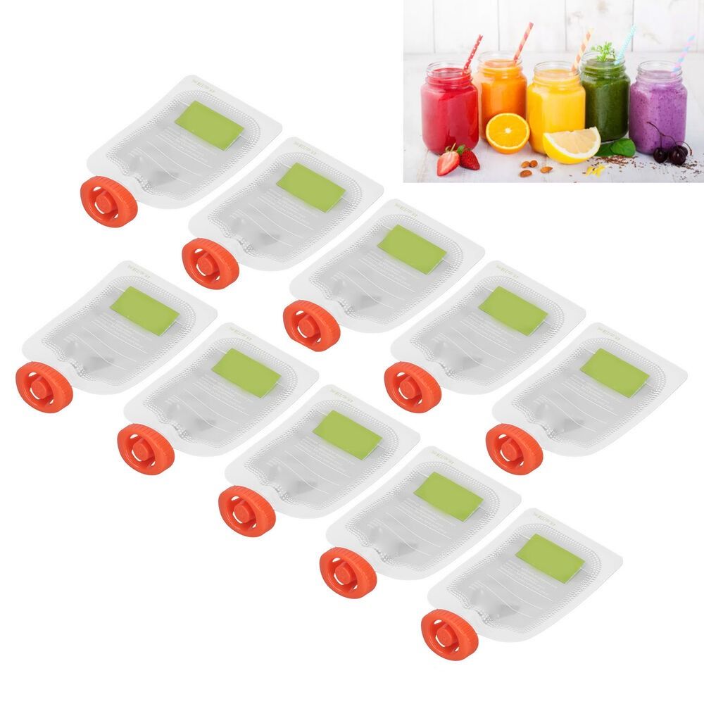 Baby Food Reusable Pouches - Food Squeeze Bag 10Pcs Baby Food