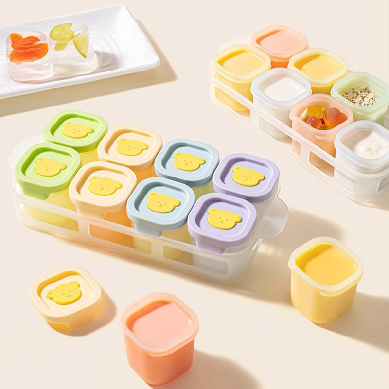 Baby Food Glass Jar - Baby complementary food box baby silicone