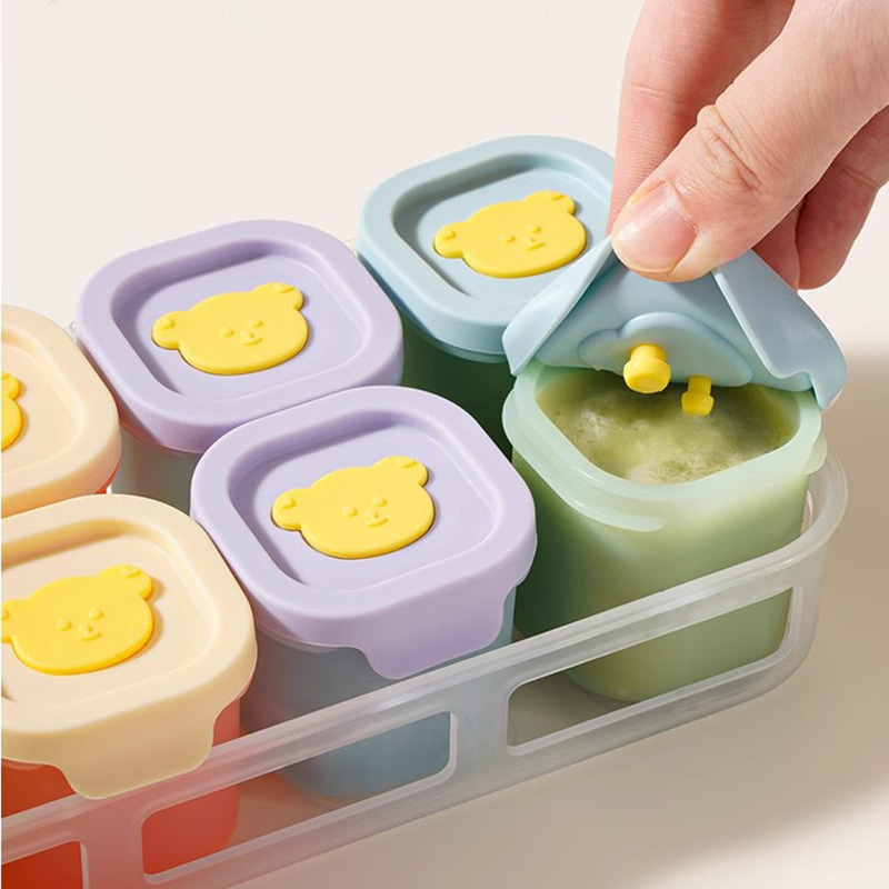 Baby Food Glass Jar - Baby's small complementary food box, steamed