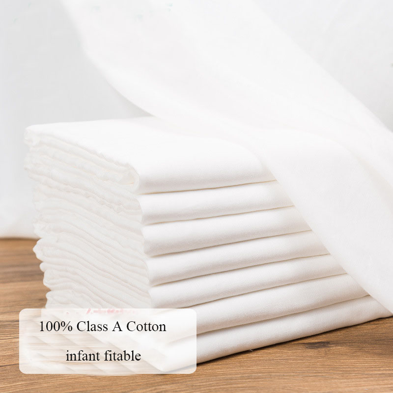 Baby 1 Year Food - 100x145cm Pure 100% Cotton White Gauze