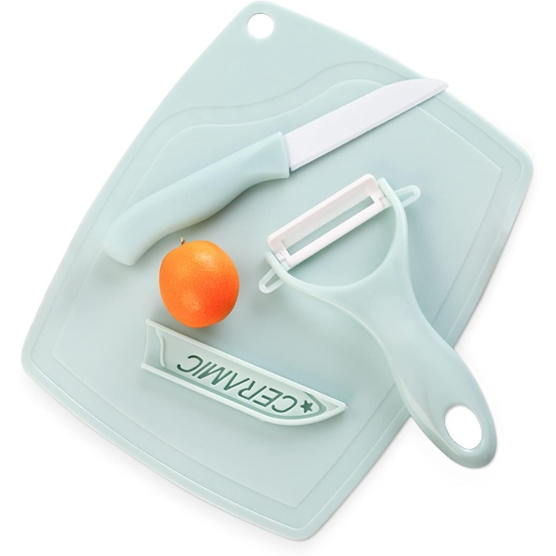 Baby Food Knife Set - Ceramic Knife Set Kid Friendly Kitchen