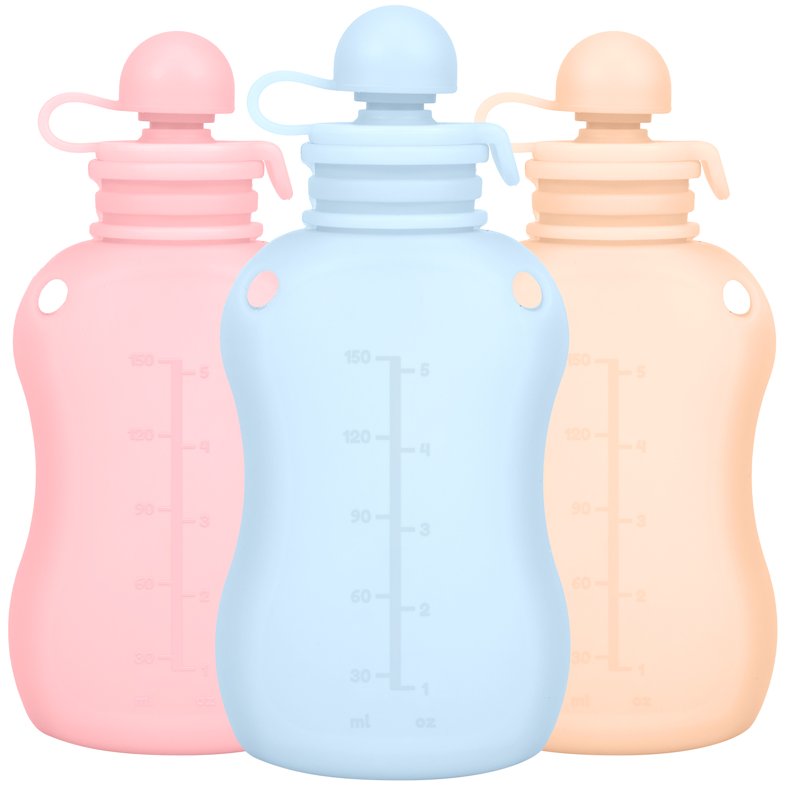 3Pcs Silicone Baby Food Pouch  - đánh giá và giá Baby Food Reusable Pouches