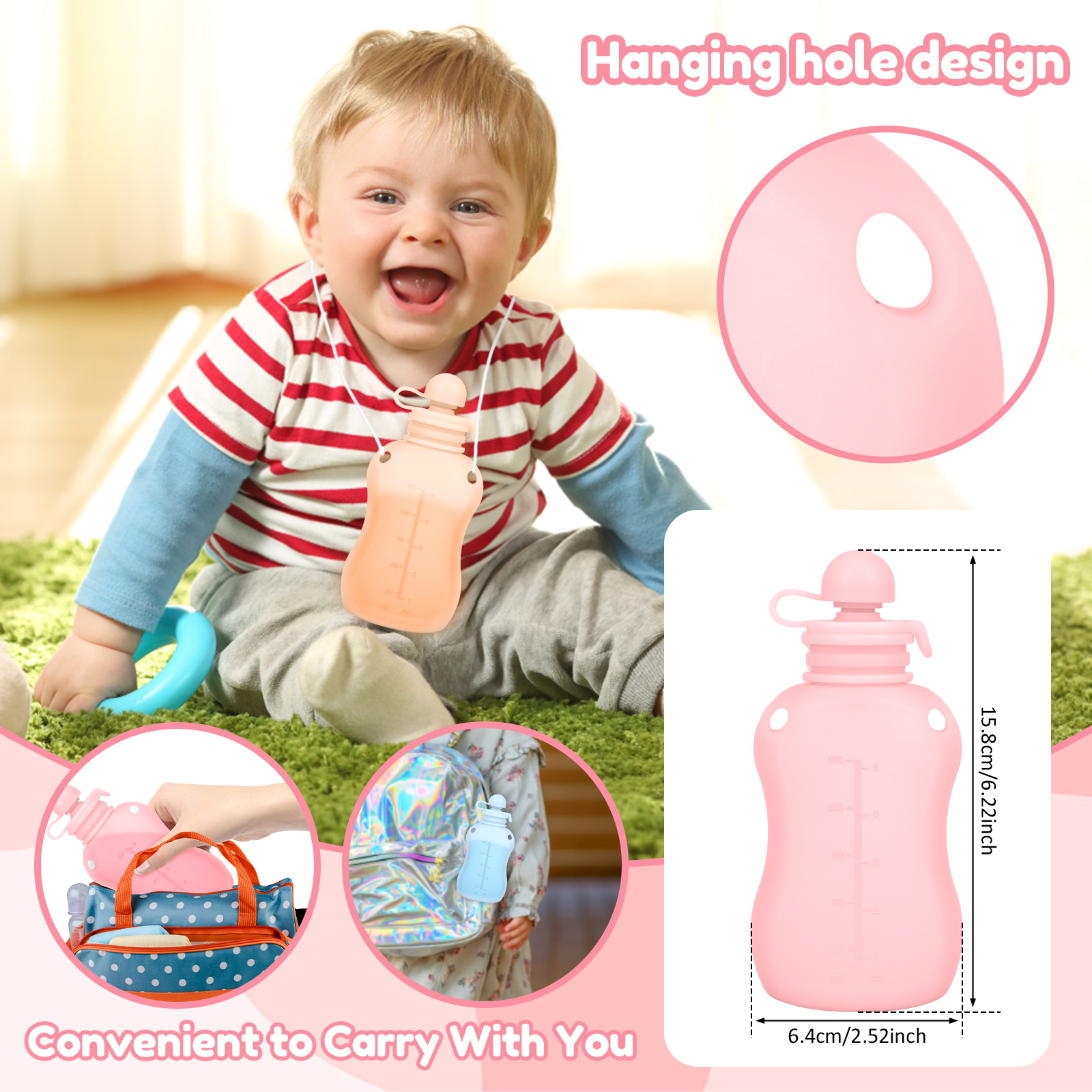 3Pcs Silicone Baby Food Pouch  - đánh giá và giá Baby Food Reusable Pouches