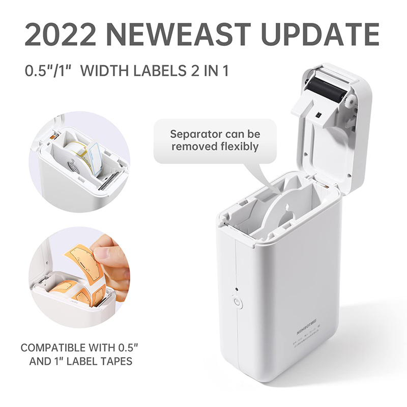 ​​NiiMbot D101 Mini Thermal La - đánh giá và giá Baby Food Label