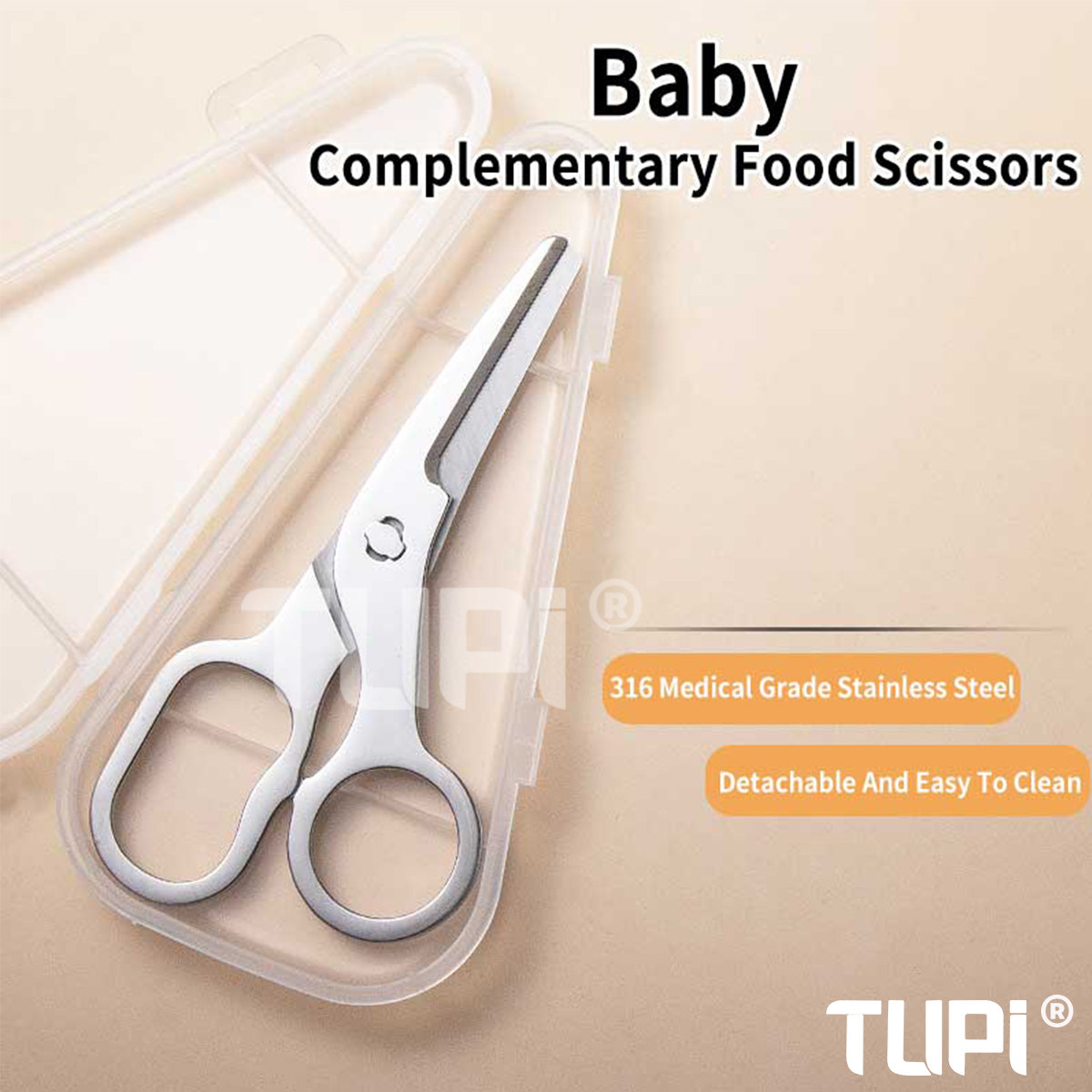 TUPI Detachable Blades Baby Fo - đánh giá và giá Baby Food Scissors