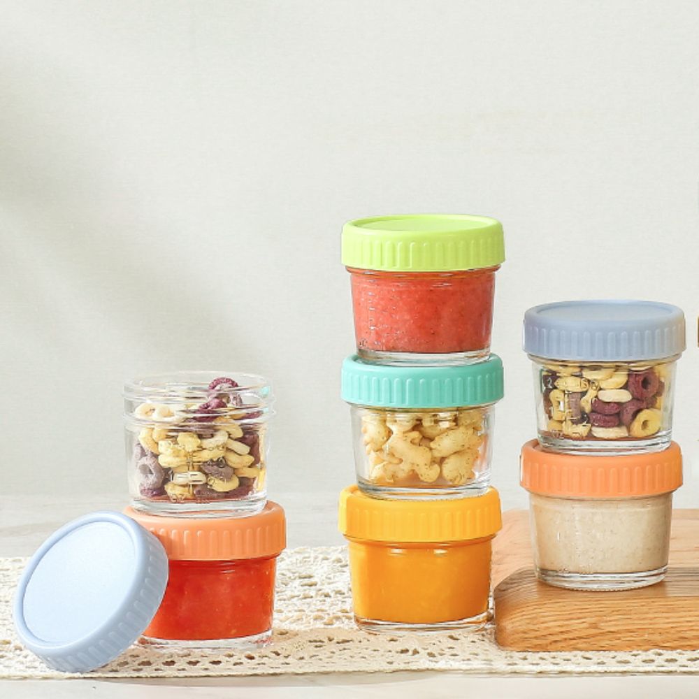 6pcs Mason Jar Glass Baby Food - đánh giá và giá Baby Food Glass Jar