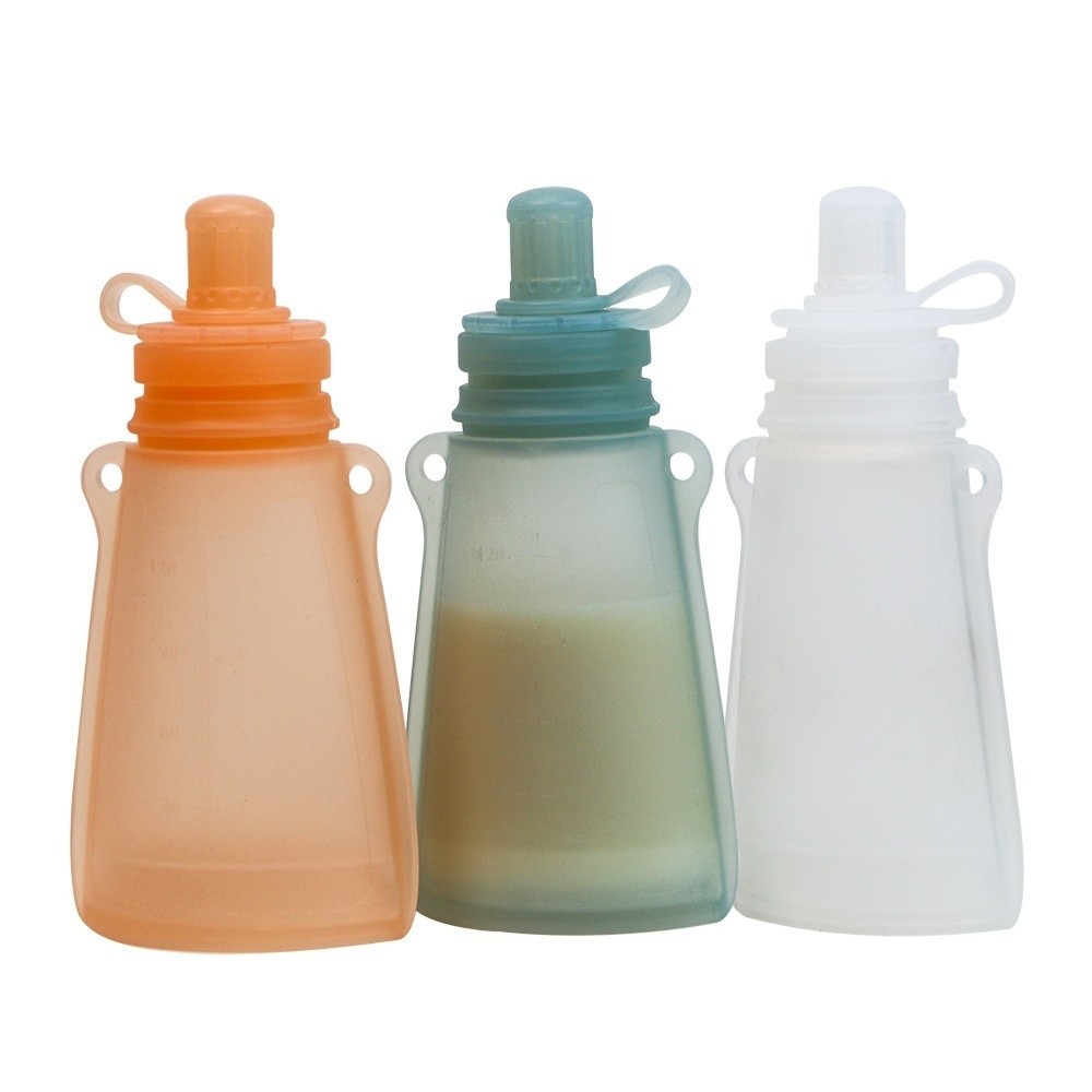 BPA Free Silicone Baby Food Po - đánh giá và giá Baby Food Reusable Pouches