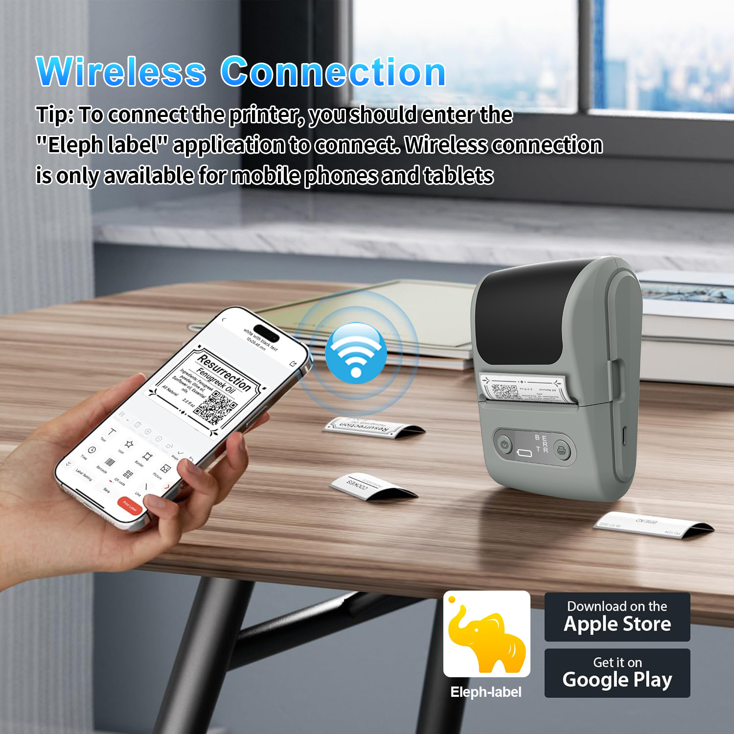 Wireless thermal label printer - đánh giá và giá Baby Food Label