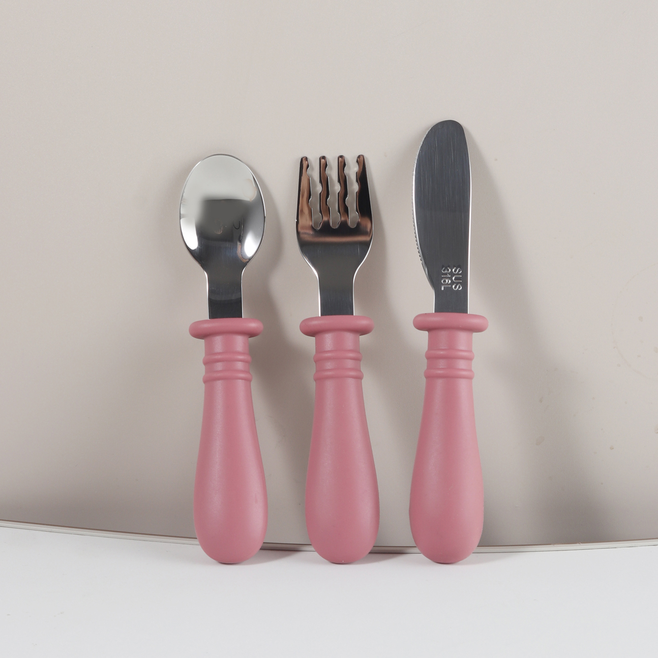 Custom Silicone Spoon & Fork k - đánh giá và giá Baby Food Knife Set