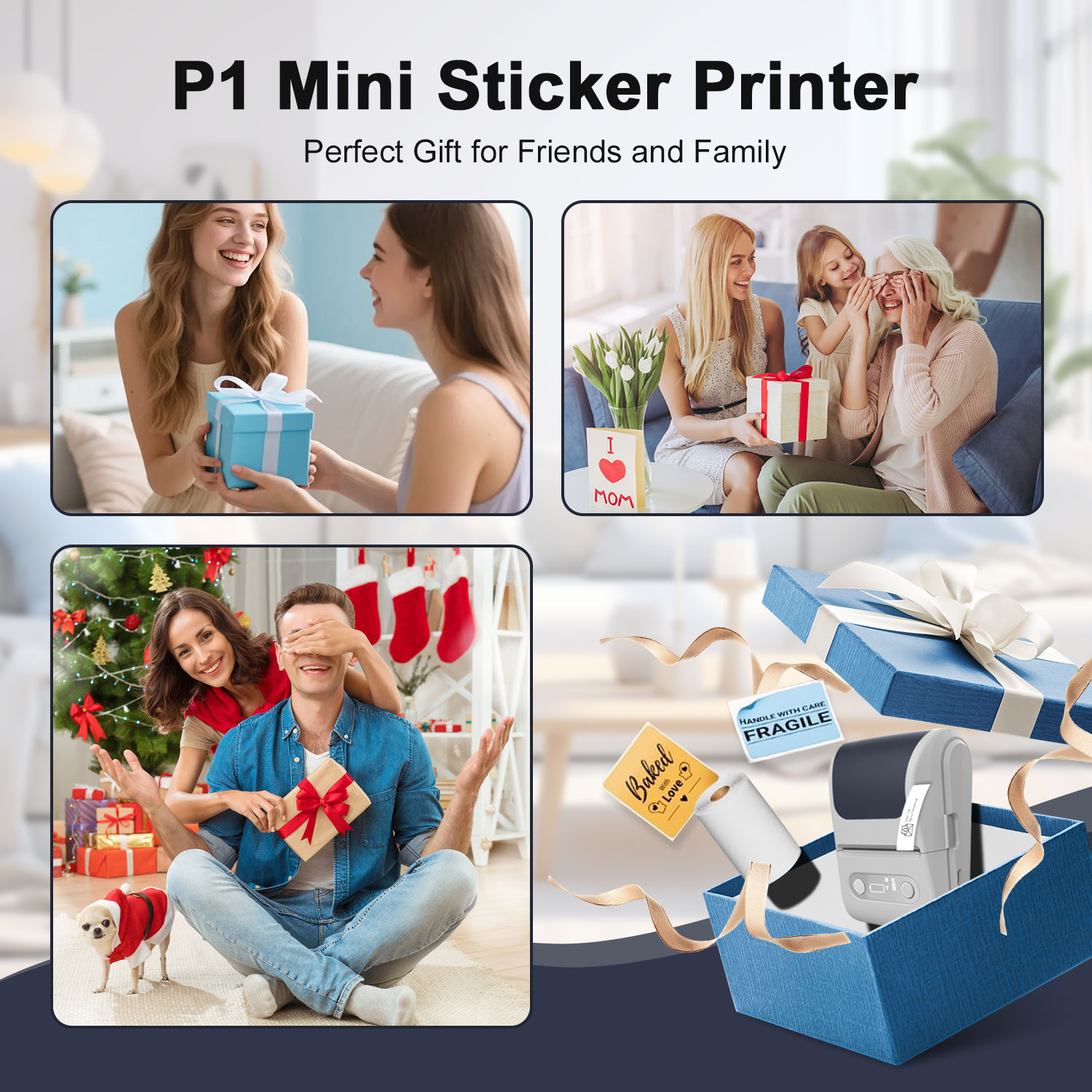 Portable P1 Bluetooth Thermal  - đánh giá và giá Baby Food Label