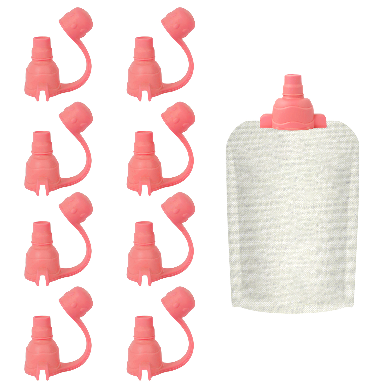 8Pcs Baby Food Pouches No Spil - đánh giá và giá Baby Food Reusable Pouches