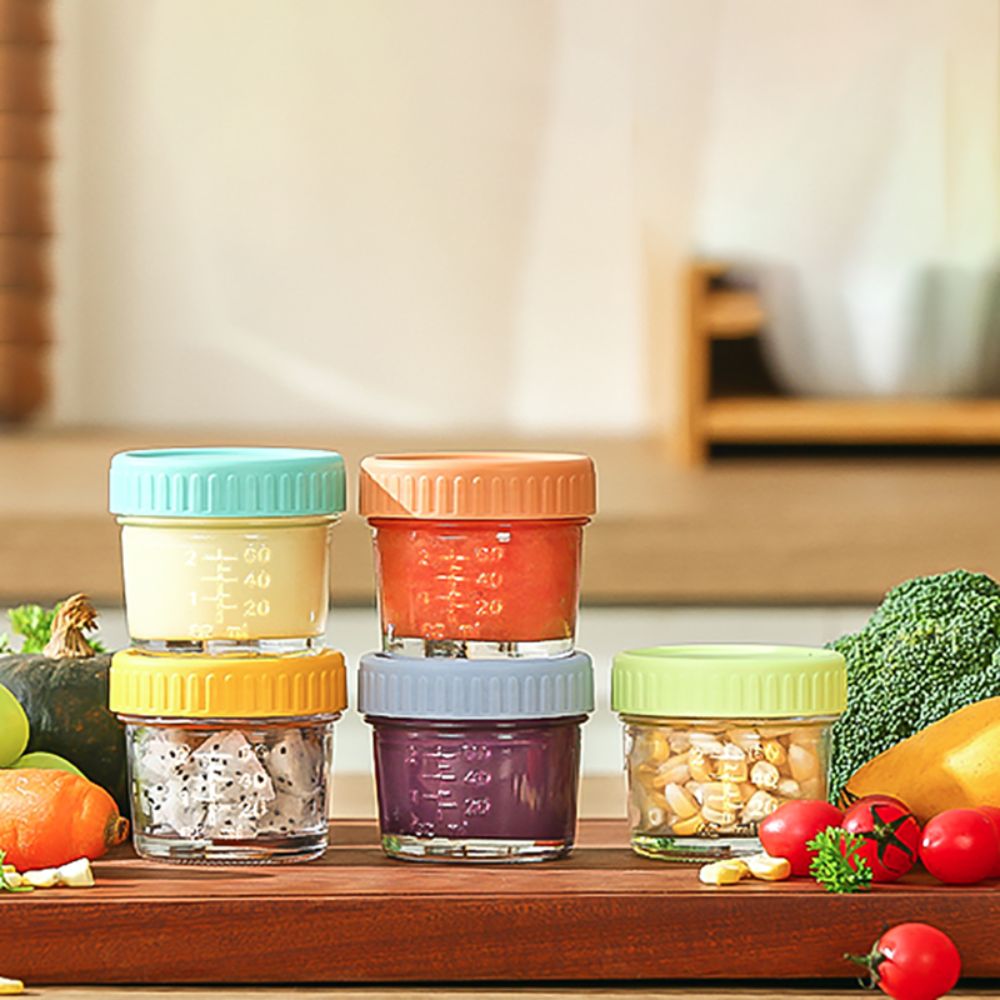 6pcs Mason Jar Glass Baby Food - đánh giá và giá Baby Food Glass Jar