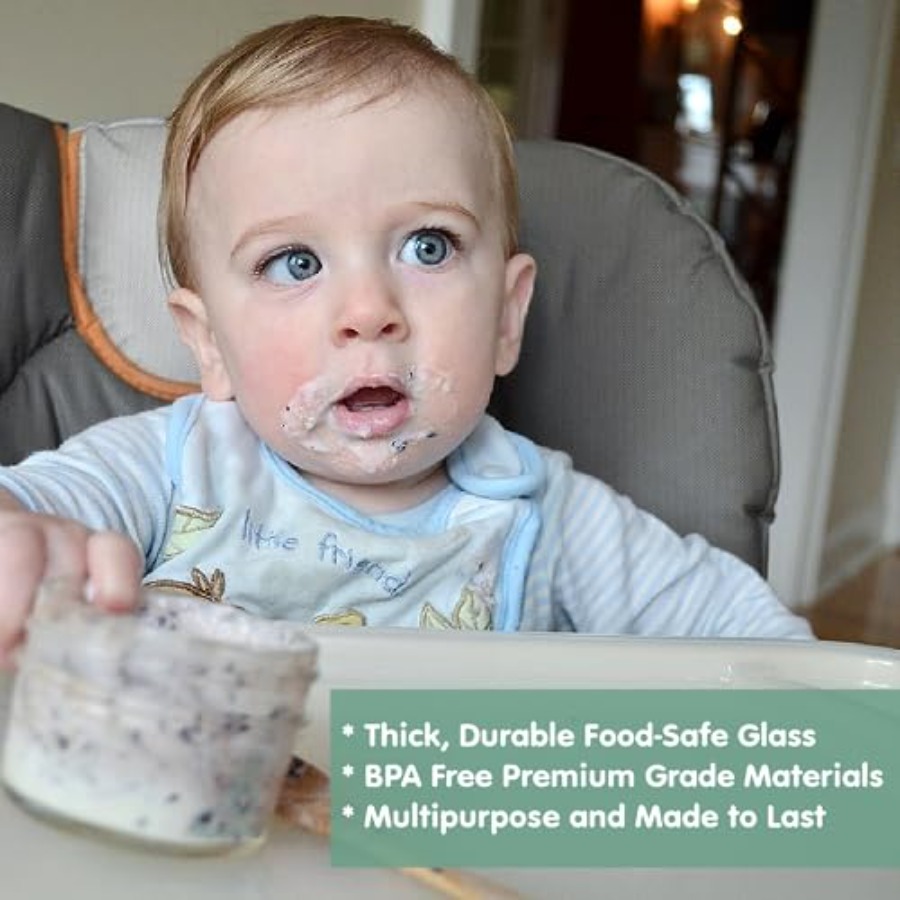 Sage Spoonfuls -12 Pack 4 oz B - đánh giá và giá Baby Food Glass Jar