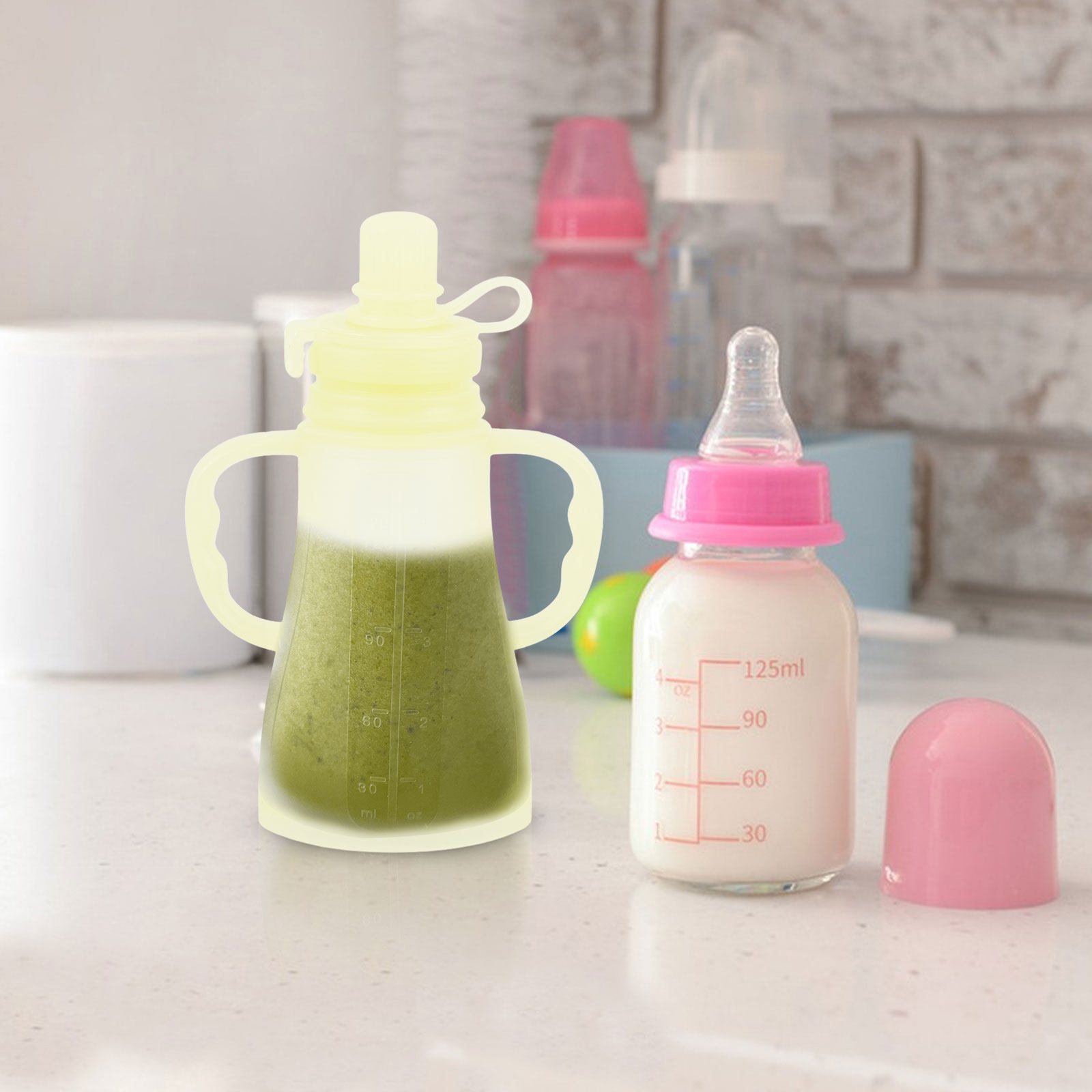 Refillable Silicone Baby Food  - đánh giá và giá Baby Food Reusable Pouches