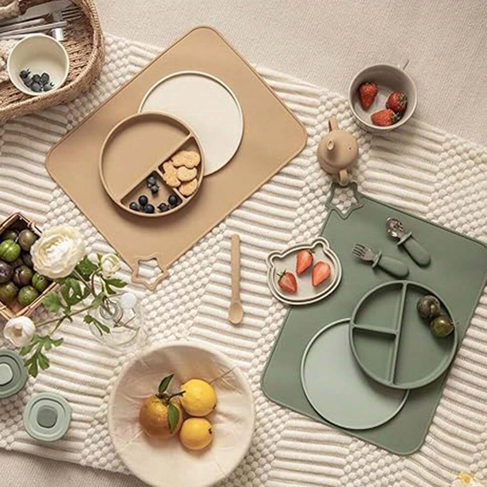 1PCS Simple Silicone Placemat  - đánh giá và giá Baby Food In Restaurant