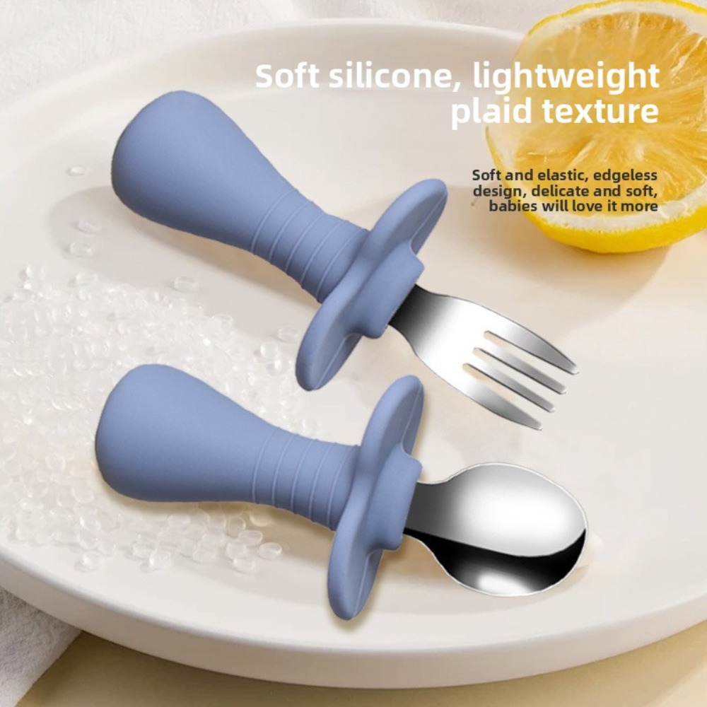 Silicone Knife and Fork Set Ba - đánh giá và giá Baby Food Knife Set