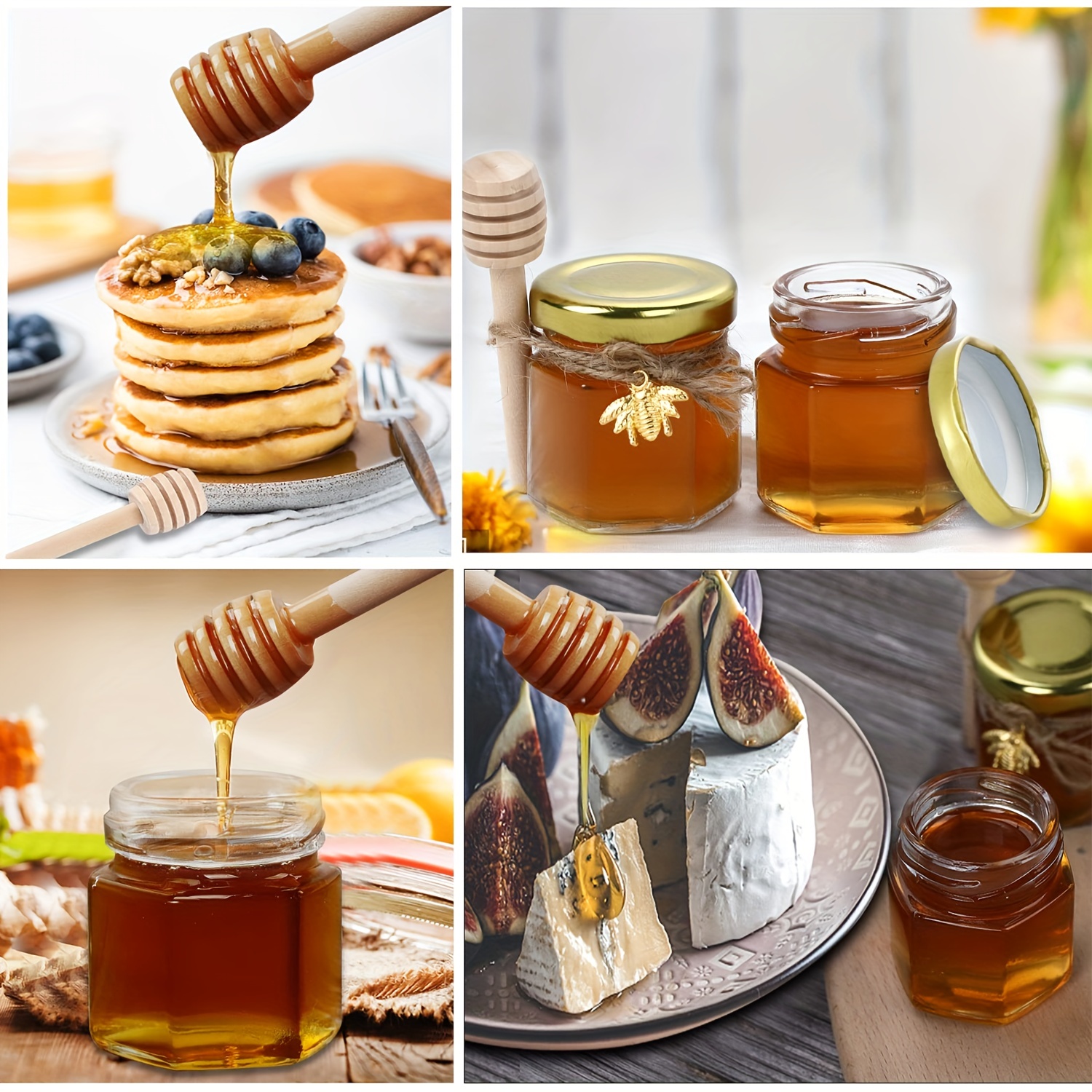 1.5 Oz Hexagon Mini Glass Hone - đánh giá và giá Baby Food Glass Jar