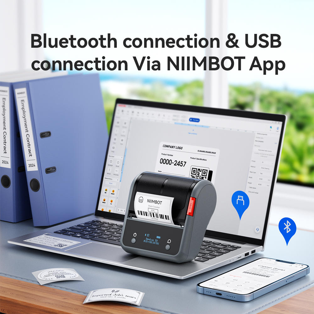 Niimbot B3S Wireless Label Pri - đánh giá và giá Baby Food Label
