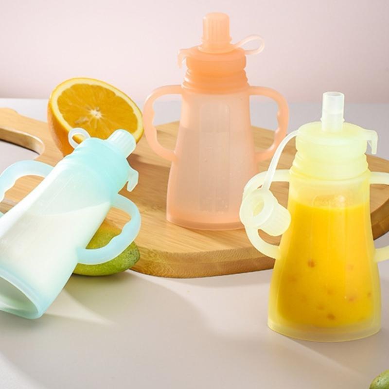 Portable Leakproof Silicone Ba - đánh giá và giá Baby Food Reusable Pouches