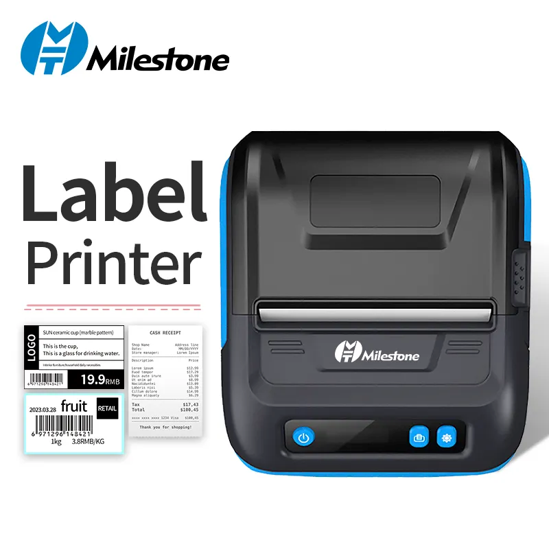 Milestone 80mm Mobile Printer  - đánh giá và giá Baby Food Label