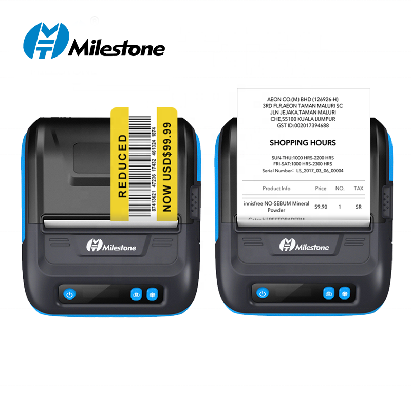 Milestone 80mm Mobile Printer  - đánh giá và giá Baby Food Label