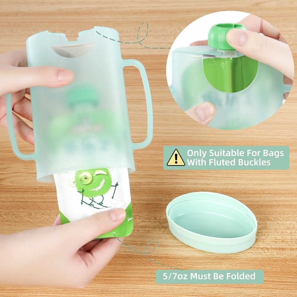 Plastic Squeeze Pouch Holder C - đánh giá và giá Baby Food Reusable Pouches