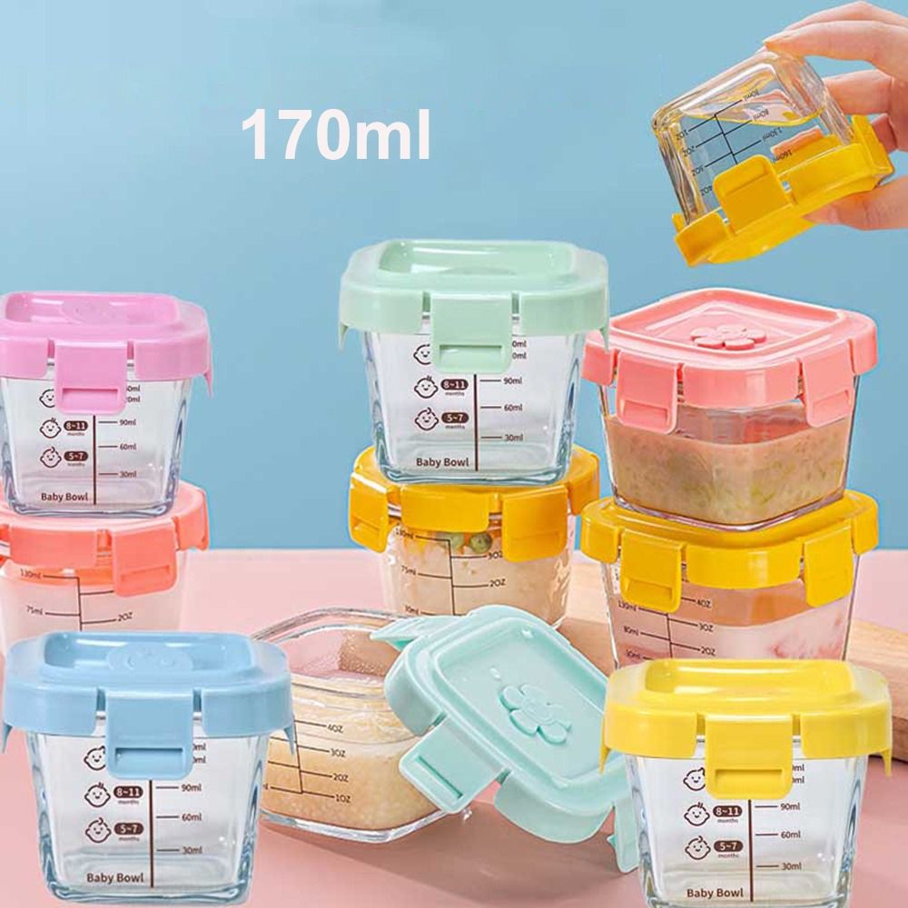 170ml Glass Food Storage Box F - đánh giá và giá Baby Food Glass Jar