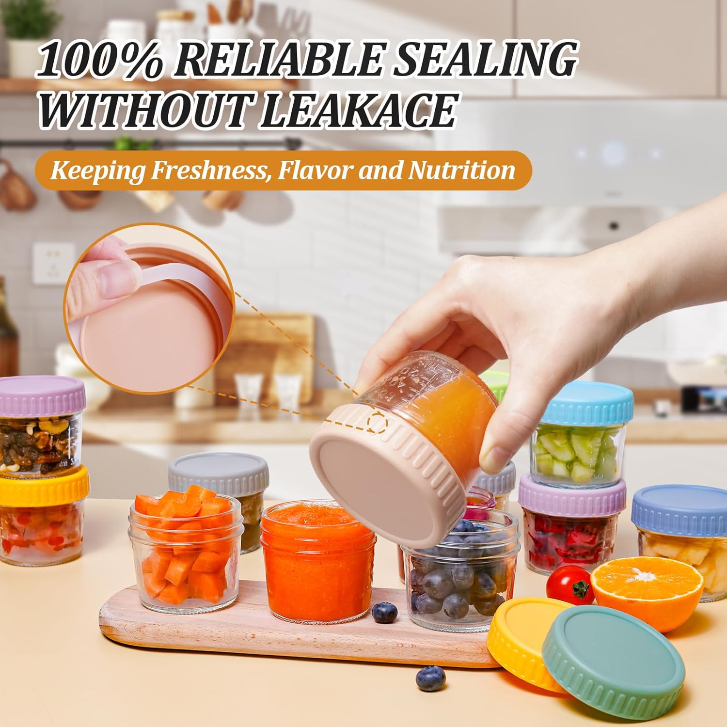 Glass Baby Food Storage Contai - đánh giá và giá Baby Food Reusable Pouches
