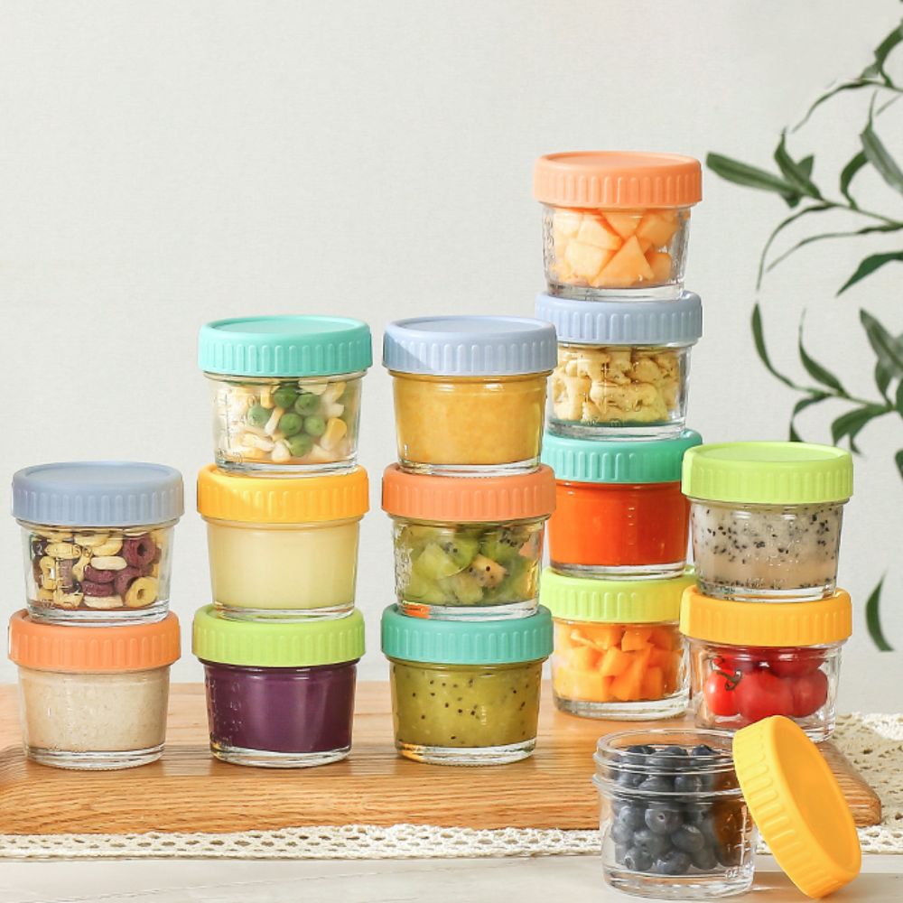 6pcs Mason Jar Glass Baby Food - đánh giá và giá Baby Food Glass Jar