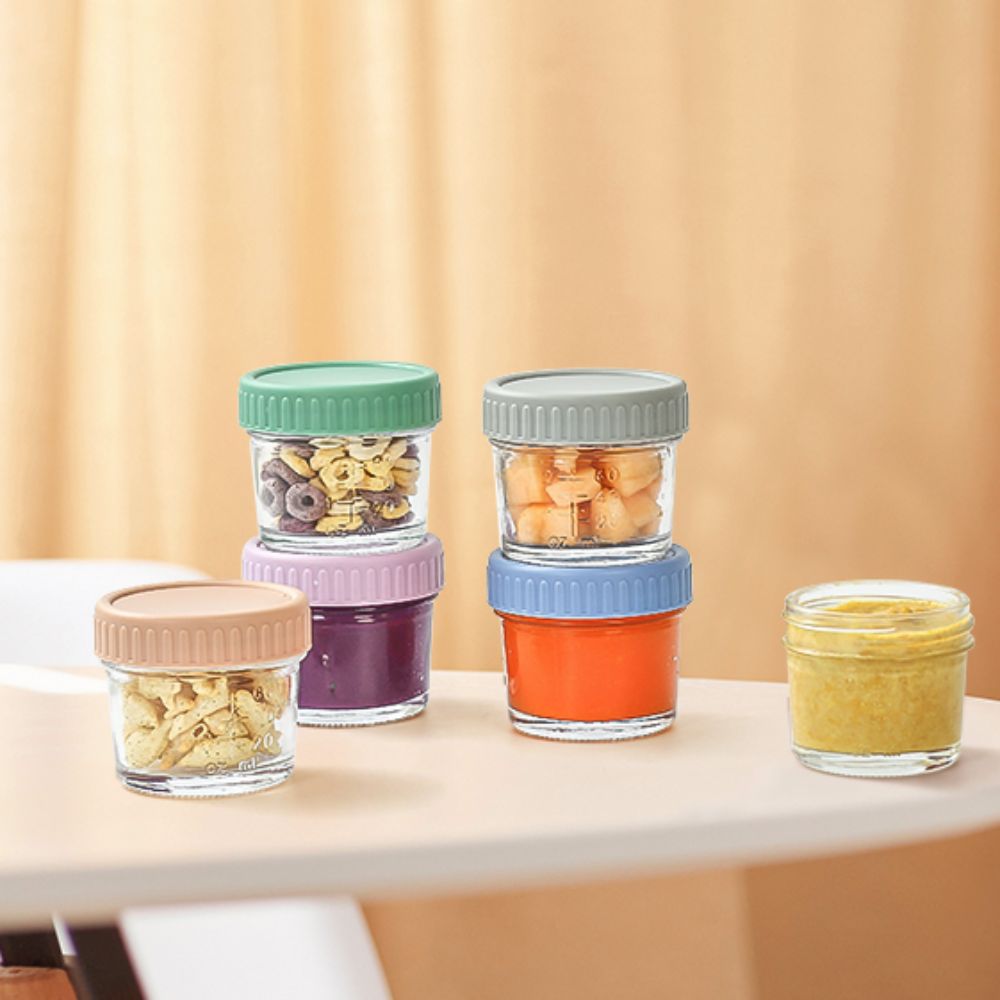 6pcs Mason Jar Glass Baby Food - đánh giá và giá Baby Food Glass Jar