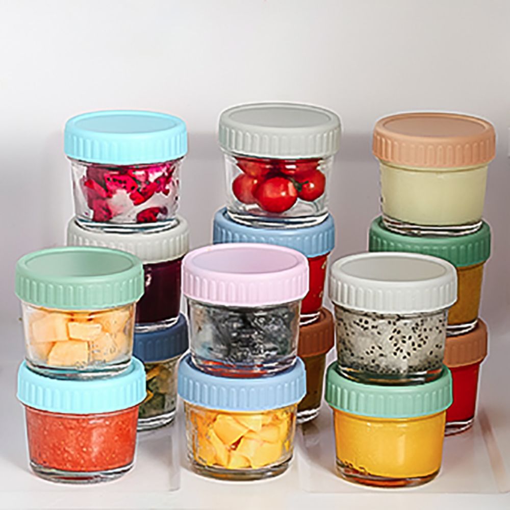 6pcs Mason Jar Glass Baby Food - đánh giá và giá Baby Food Glass Jar