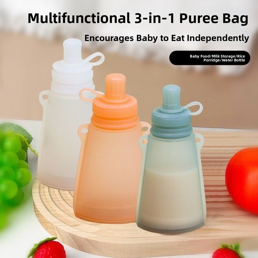 BPA Free Silicone Baby Food Po - đánh giá và giá Baby Food Reusable Pouches