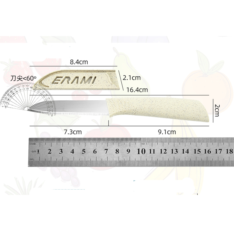 Wheat straw cutting board four - đánh giá và giá Baby Food Knife Set