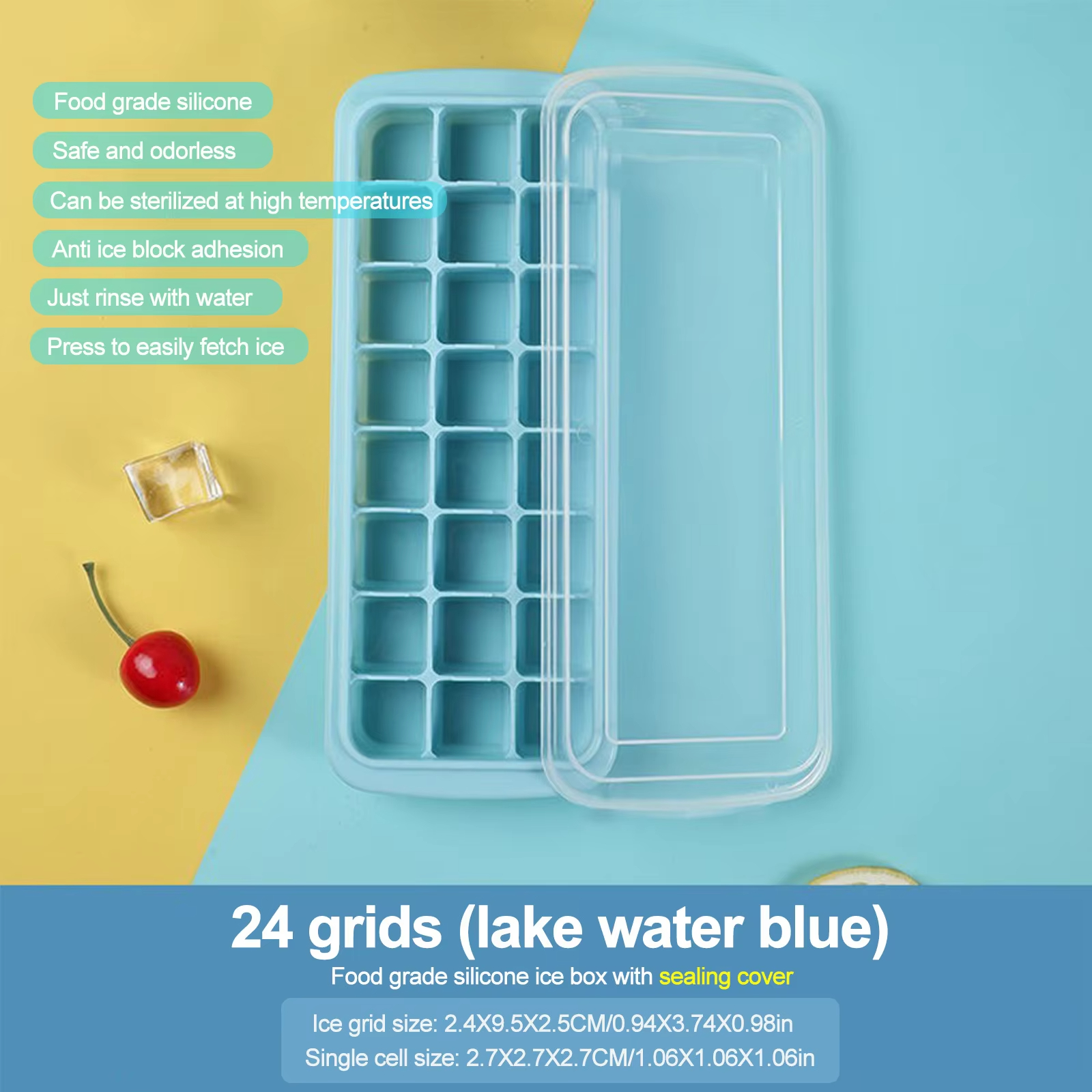 Silicone Ice Cubes Tray with L - đánh giá và giá Baby 1 Year Food
