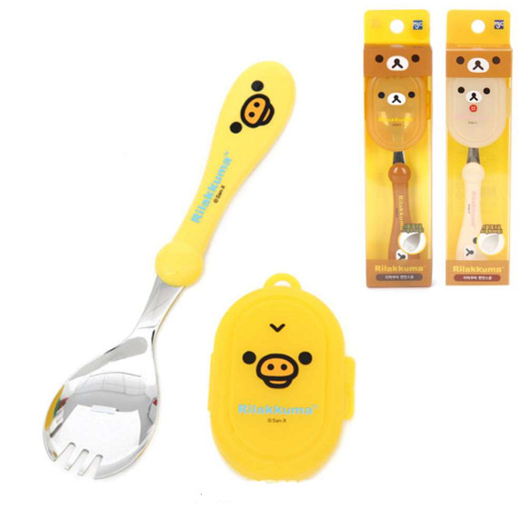 Rilakkuma Spoon Fork Integrate - đánh giá và giá Baby 1 Year Food