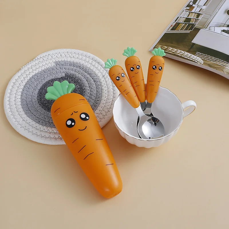 New Carrots Set Children Kids  - đánh giá và giá Baby Food Knife Set