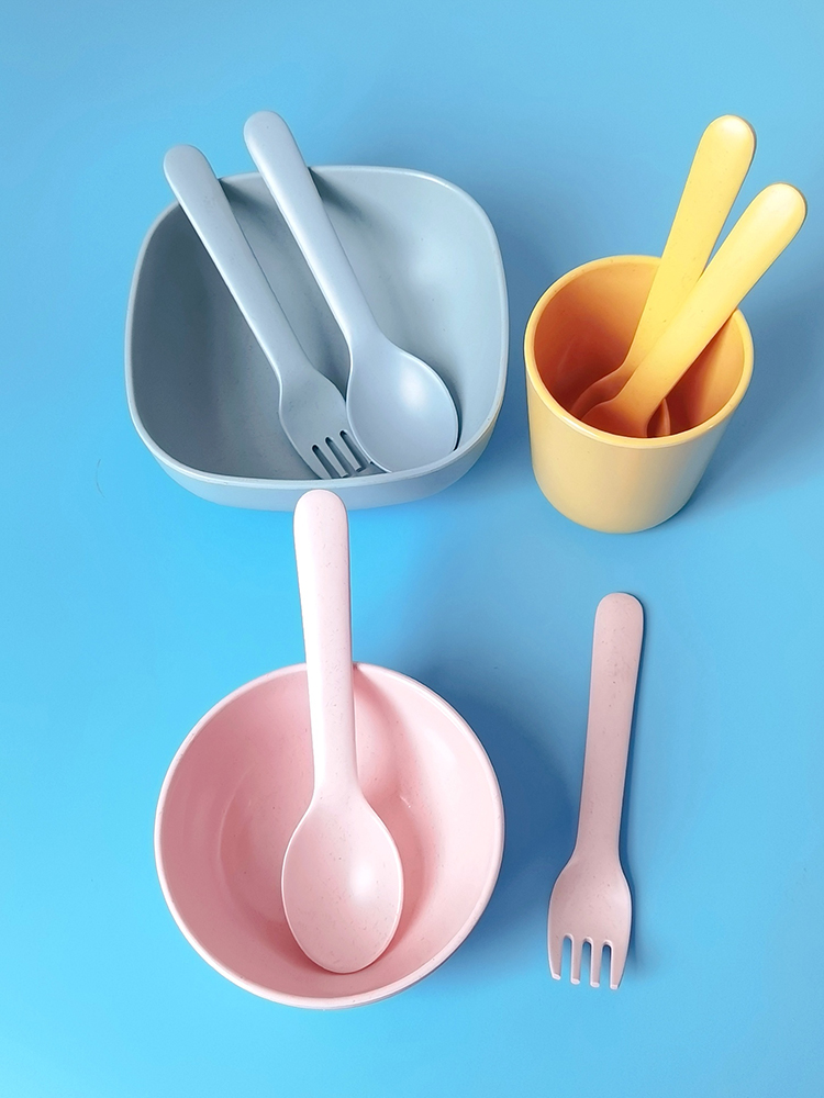 Bamboo Fiber Fork Spoon Baby A - đánh giá và giá Baby Food In Restaurant
