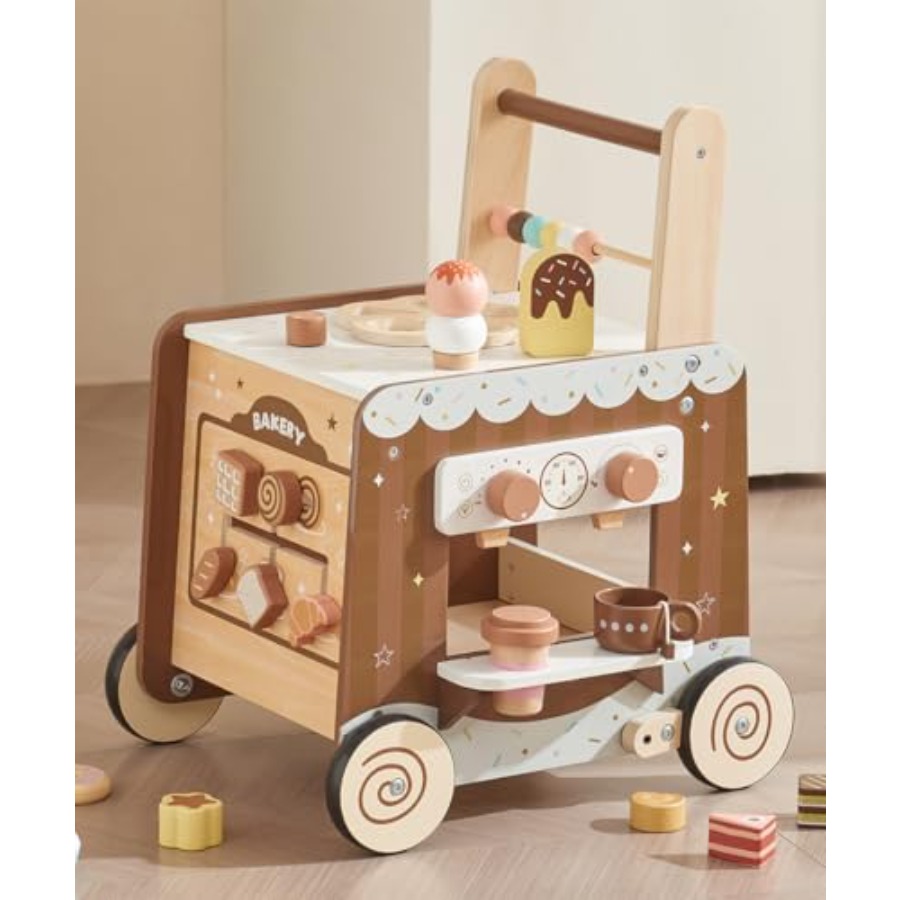 Montessori wooden baby walker  - đánh giá và giá Baby 1 Year Food