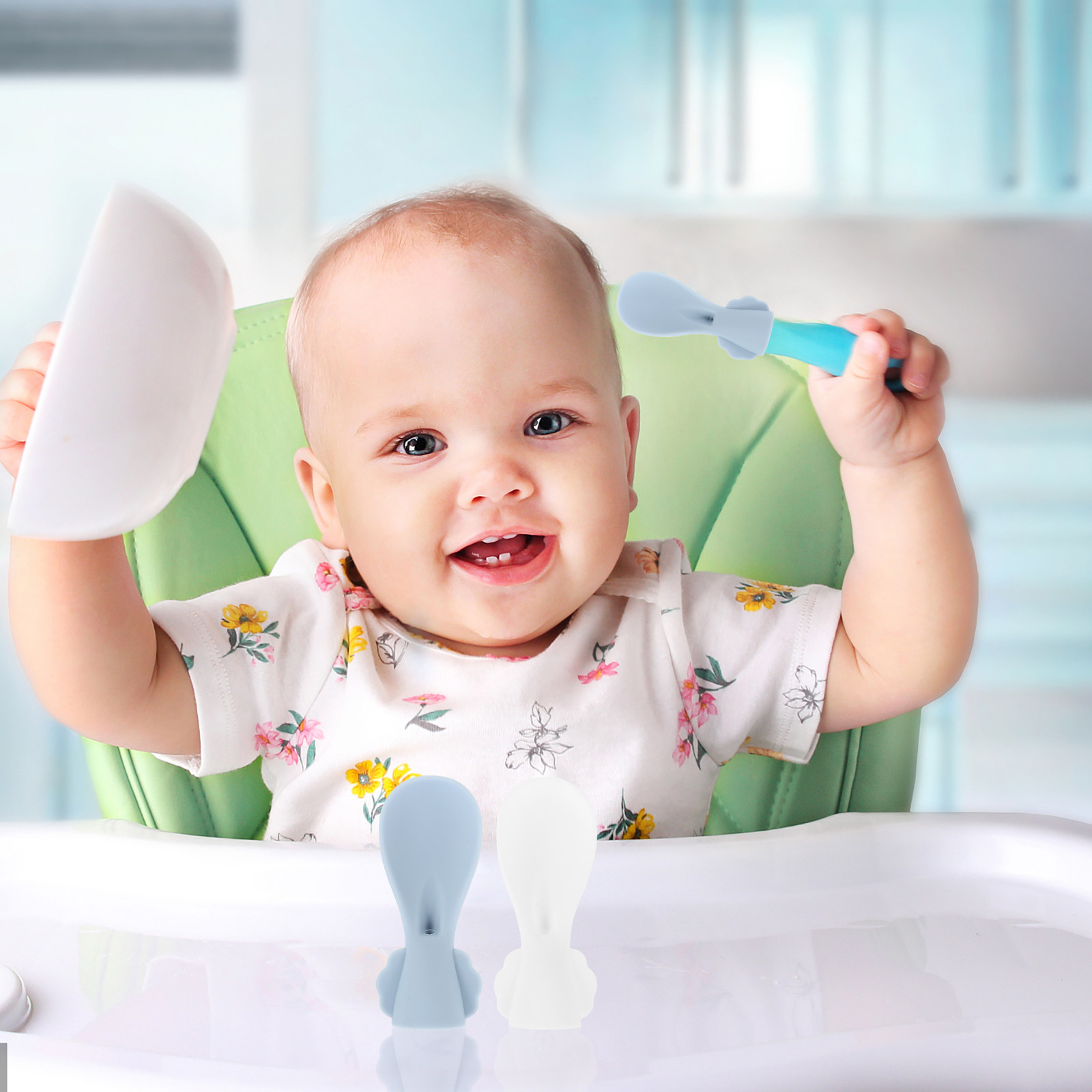 2Pcs Baby Food Pouch Silicone  - đánh giá và giá Baby Food Reusable Pouches