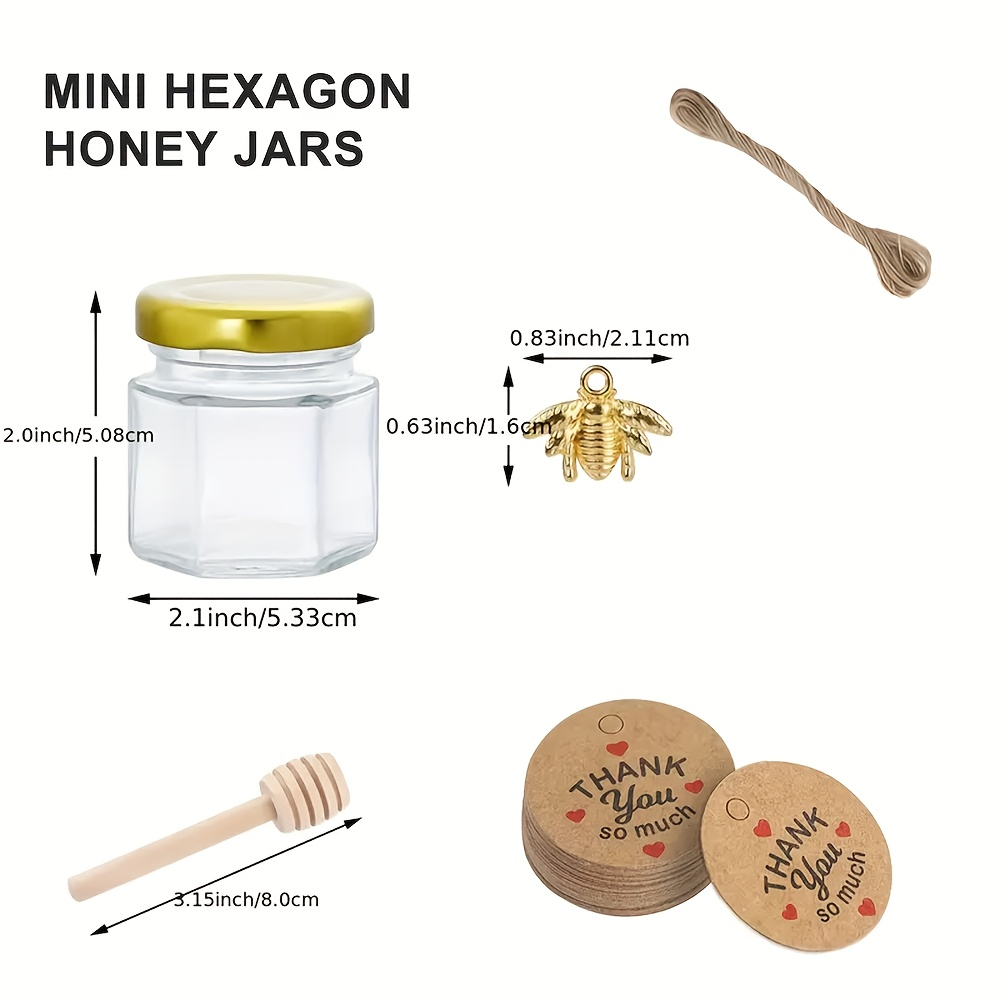 1.5oz, Hexagonal Mini Glass Ho - đánh giá và giá Baby Food Glass Jar
