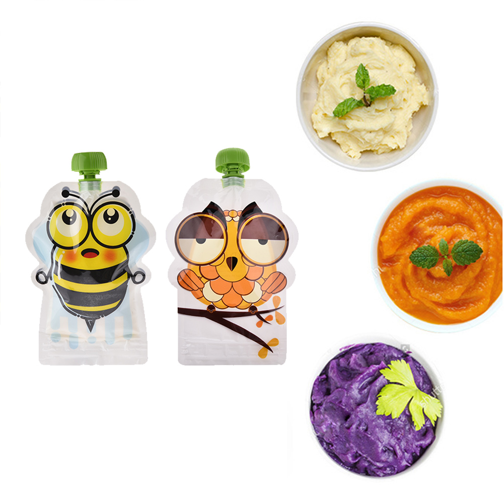 8pcs 150ml Baby Food Storage P - đánh giá và giá Baby Food Reusable Pouches