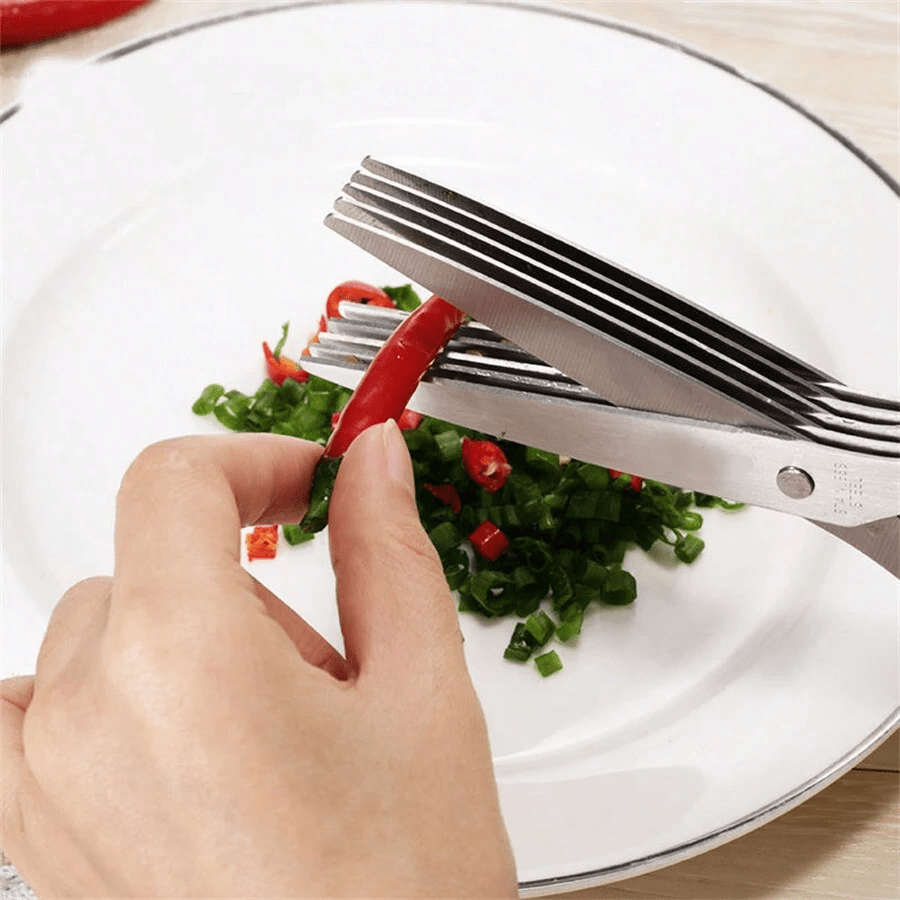 5-layer scallion chopper multi - đánh giá và giá Baby Food Scissors